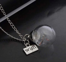 Load image into Gallery viewer, Wish Necklace with a Bottle Containing Four-Leaf Clover