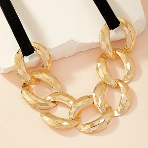 Vintage Chunky Chain Women's Necklace Exaggeration Statement Collar Jewelry Gift