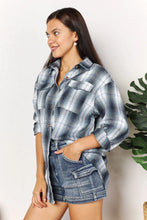 Load image into Gallery viewer, Mandy Plaid Dropped Shoulder Shirt - in 2 Colors - SALE!