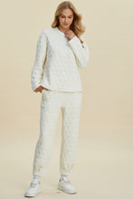 Load image into Gallery viewer, Double Take Full Size Texture Round Neck Long Sleeve Top and Pants Set