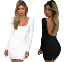 Load image into Gallery viewer, Long Sleeve Sexy Nightclub Bag Hip Dress for Women