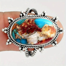 Load image into Gallery viewer, Turquoise Stone Ring - Exclusively Designed for Women, Vintage-Inspired Fashion Statement