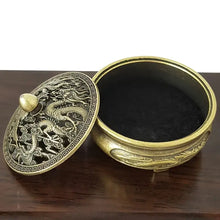 Load image into Gallery viewer, Small Incense Burner, Incense Cone Incense Burner, Golden Copper Hollow Metal Incense Burner, Zen Incense Burner