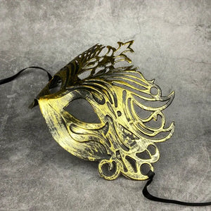 Ancient Roman Crown Mask, Masquerade Half-face Mask, Vintage Festival Party Mask, Unisex