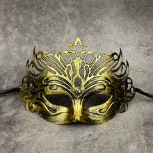 Load image into Gallery viewer, Ancient Roman Crown Mask, Masquerade Half-face Mask, Vintage Festival Party Mask, Unisex