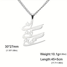 Load image into Gallery viewer, Stainless Steel Persian Calligraphy Pendant Necklace, Men&#39;s And Women&#39;s Jewelry Accessories