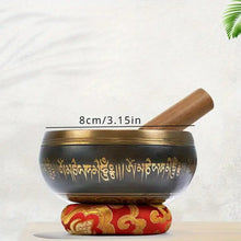 Load image into Gallery viewer, 1 Set Authentic Bronze Singing Bowl - Handmade in Nepal for Yoga &amp; Meditation - Experience Soothing Enchanting Tones