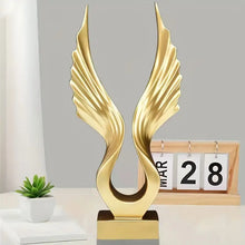 Load image into Gallery viewer, Elegant Golden Angel Wings Resin Decor - Perfect For Living Room, Bar, And Business Display