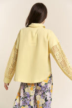 Load image into Gallery viewer, J.NNA Button Down Lace Long Sleeve Waffle Shirt