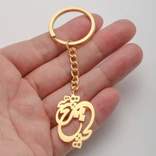 Load image into Gallery viewer, Stylish Minimalist Stainless Steel Keychain - The Word Nothing in the Farsi Language