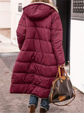 Load image into Gallery viewer, Full Size Zip Up Sherpa Hooded Coat for Women