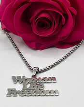 Load image into Gallery viewer, Women, Life, Freedom Unisex Necklace