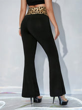 Load image into Gallery viewer, Leopard High Waist Flare Pants