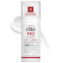 Load image into Gallery viewer, EltaMD UV Clear Face Sunscreen, Protects and Calms Sensitive Skin and Acne-Prone Skin, Lightweight, Silky, Dermatologist Recommended