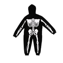 Load image into Gallery viewer, Spooktacular Creations Halloween Unisex Skeleton Costume Pajama Kids Skeleton Jumpsuit Dress Up Party Skeleton Hoodie Cosplay