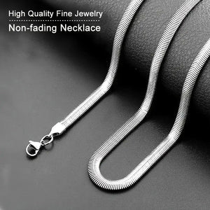 Exquisite Titanium Steel Snake Bone Chain Necklace - High-Quality Fashion Accessory with Durable Construction, Sexy Style, and Versatile Party Banquet Wear