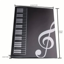 Load image into Gallery viewer, A4 Size 40-Pocket Plastic Music Sheet File Folder - Perfect for Document Storage