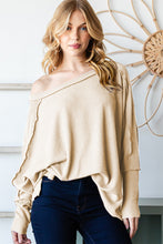 Load image into Gallery viewer, Reborn J Exposed Seam Lantern Sleeve Top for Girls and Women