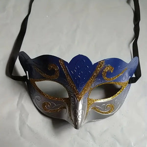 Unisex Venetian Princess Party Mask, Carnival Masquerade Mask, Shining Plated Mask, Halloween, Cosplay Mask in 7 Colors