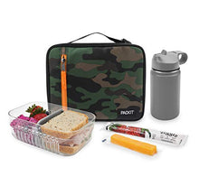 Load image into Gallery viewer, PackIt Freezable Classic Lunch Box, Black, Built with EcoFreeze® Technology, Collapsible, Reusable, Zip Closure With Zip Front Pocket and Buckle Handle, Designed for Fresh Lunches