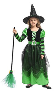 Narecte Halloween Costumes for Girls Halloween Costumes,Witch Costume for Girls Witch Costume,Kids Witch Costume