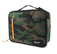 Load image into Gallery viewer, PackIt Freezable Classic Lunch Box, Black, Built with EcoFreeze® Technology, Collapsible, Reusable, Zip Closure With Zip Front Pocket and Buckle Handle, Designed for Fresh Lunches