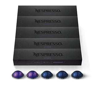 Nespresso Capsules Vertuo, Espresso, Bold Variety Pack, Medium and Dark Roast Espresso Coffee, 40-Count Coffee Pods, Brews 1.35oz