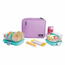 Load image into Gallery viewer, PackIt Freezable Classic Lunch Box, Black, Built with EcoFreeze® Technology, Collapsible, Reusable, Zip Closure With Zip Front Pocket and Buckle Handle, Designed for Fresh Lunches