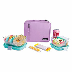 PackIt Freezable Classic Lunch Box, Black, Built with EcoFreeze® Technology, Collapsible, Reusable, Zip Closure With Zip Front Pocket and Buckle Handle, Designed for Fresh Lunches