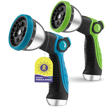 Load image into Gallery viewer, Hose Nozzle Heavy Duty Hose Sprayer With 10 Adjustable Watering Patterns. Thumb Control Design, Comfortable Ergonomic Grip, Garden Hose Nozzle for Watering Plants &amp; Lawns/Fun showers/Cleaning