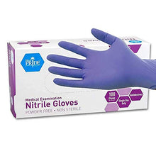 Load image into Gallery viewer, MedPride Powder-Free Nitrile Exam Gloves, Iris Blue, Multiple Choices