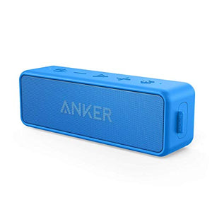 Anker Soundcore 2 Portable Bluetooth Speaker with 12W Stereo Sound, Bluetooth 5, Bassup, IPX7 Waterproof, 24-Hour Playtime, Wireless Stereo Pairing, Speaker for Home, Outdoors, Travel