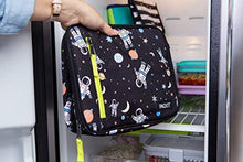 Load image into Gallery viewer, PackIt Freezable Classic Lunch Box, Black, Built with EcoFreeze® Technology, Collapsible, Reusable, Zip Closure With Zip Front Pocket and Buckle Handle, Designed for Fresh Lunches