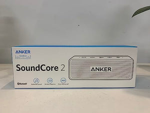 Anker Soundcore 2 Portable Bluetooth Speaker with 12W Stereo Sound, Bluetooth 5, Bassup, IPX7 Waterproof, 24-Hour Playtime, Wireless Stereo Pairing, Speaker for Home, Outdoors, Travel