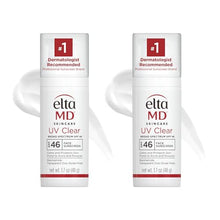 Load image into Gallery viewer, EltaMD UV Clear Face Sunscreen, Protects and Calms Sensitive Skin and Acne-Prone Skin, Lightweight, Silky, Dermatologist Recommended