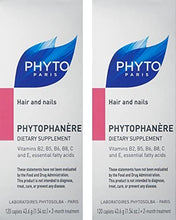 Load image into Gallery viewer, PHYTO Phytophanère 100% Natural Hair Loss Thinning Dietary Supplement, 2-Month Supply 120 Count (Pack of 1)