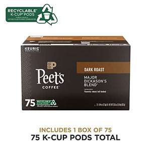 Peet's Coffee, Dark Roast K-Cup Pods for Keurig Brewers - Major Dickason's Blend