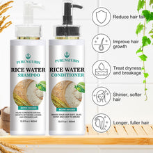 Load image into Gallery viewer, Rosemary Rice Water Hair Growth System Kit - Shampoo, Conditioner and Leave-in Serum