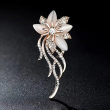 Load image into Gallery viewer, Luxury Sparkling Flower Brooch - Paved with Natural Stone for Women