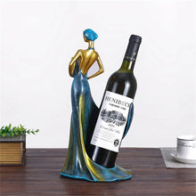 Load image into Gallery viewer, Elegant Female Figure Resin Wine Rack Statue - Abstract Art for Home &amp; Bar Decor, Perfect for Living Room, Dining Area, and Special Occasions