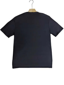 Color Blocked Crew Neck Short Sleeve T-shirt For Men, Casual Summer T-Shirt For Daily Wear- Size M