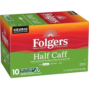 Folgers Classic Roast Medium Roast Coffee, 72 Keurig K-Cup Pods