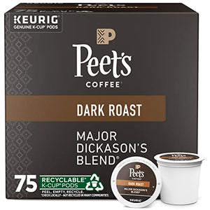 Peet's Coffee, Dark Roast K-Cup Pods for Keurig Brewers - Major Dickason's Blend