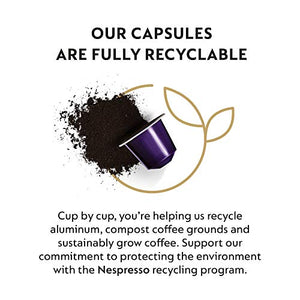 Nespresso Capsules OriginalLine, Variety Pack, Medium & Dark Roast Espresso Coffee, 50 Count Espresso Coffee Pods, Brews 1.35oz