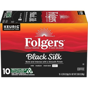 Folgers Classic Roast Medium Roast Coffee, 72 Keurig K-Cup Pods