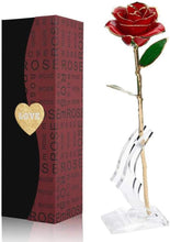 Load image into Gallery viewer, Valentines Day Gifts for Her, Real Rose Dipped in 24K Gold, Preserved Rose Flower