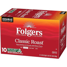 Load image into Gallery viewer, Folgers Classic Roast Medium Roast Coffee, 72 Keurig K-Cup Pods