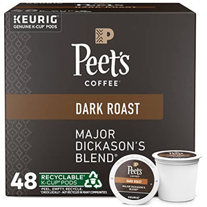 Peet's Coffee, Dark Roast K-Cup Pods for Keurig Brewers - Major Dickason's Blend