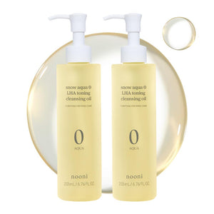 NOONI Korean Cleansing Oil - Snow Aqua 0 Ginseng Deep Cleansing Oil, 6.76 fl.oz (200 ml) | Makeup Double Cleansing, Glass Skin, Eggie Skin, Helps Control Sebum, Revitalizing Care For Face