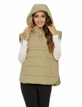 Load image into Gallery viewer, Flygo Women Quilted Pullover Puffer Vest Jacket Oversized Lightweight Sleeveless Down Vests Outerwear